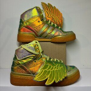 Adidas Jeremy Scott Wings Foil Size 11.5 Iridescent